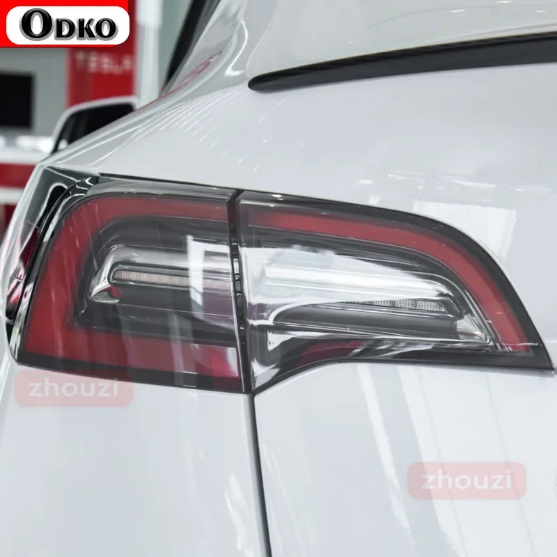 

2 Pcs For Tesla Model 3 X Y S Car Headlight Tint Smoke Black Protective Film Protection Transparent TPU Sticker Accessories