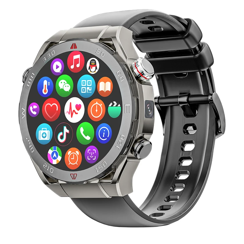 Sim Card watch protocol Mobile Pay 1.43 inch Luxurious GPS WIFI Video Call Android Apps smart watch for men