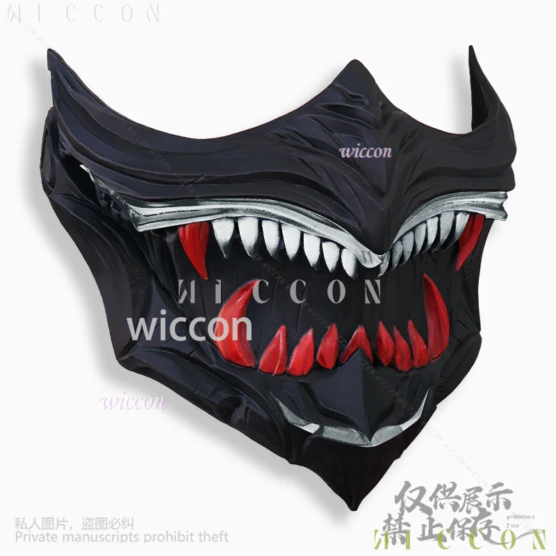 NINJA GAIDEN 4 คอสเพลย์ 3D Polylactic Acid Mask Props อุปกรณ์เสริมสําหรับงานปาร์ตี้คริสต์มาสฮาโลวีน Cos สีเงินที่กําหนดเองเกม