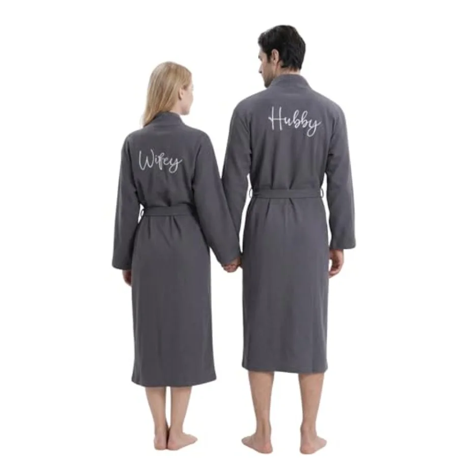 

Набор из 2 халатов Jecery для него и для нее, подарки для пар, хлопковые вафельные халаты, одинаковые халаты для вечеринок, годовщины, свадьбы, для женщин и мужчин