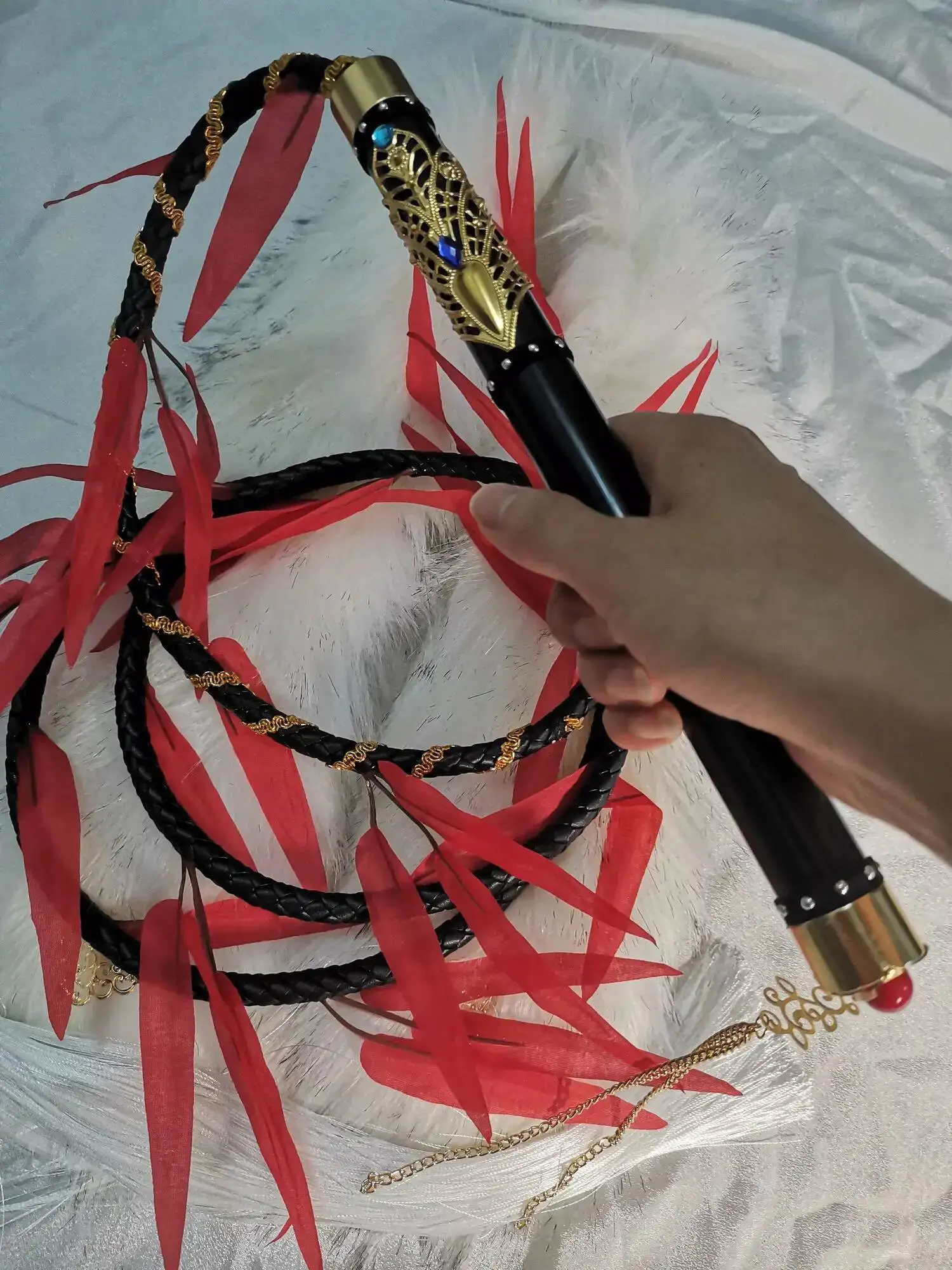 جديد مو ران تأثيري شبح الدعائم الرواية الصينية إريها وقطته البيضاء Shizun سوط تشو وانينغ تيان ون زي الإكسسوار #3