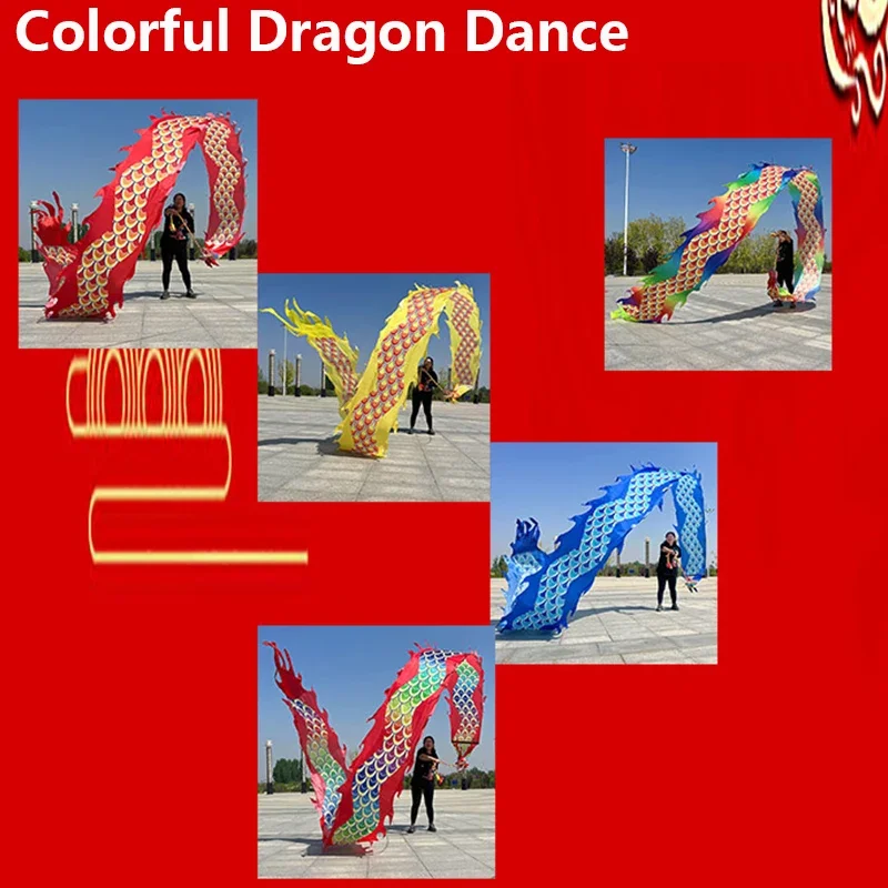 3D Dragon Head Ribbons Streamers Outdoor Fitness Dragon Dance 6 Styles Stage Performances Ribbons Props New Year\'s Gifts