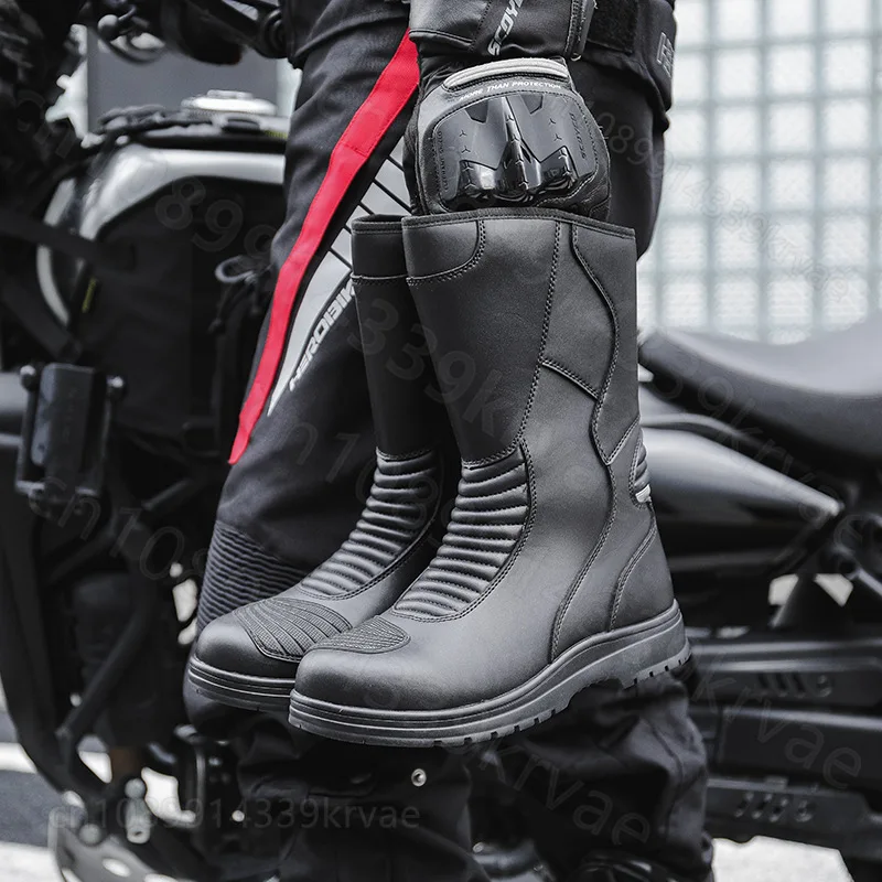 Outdoor off-road boots Motorcycle riding boots Non-slip and wear-resistant breathable windproof anti-collision road duty boots