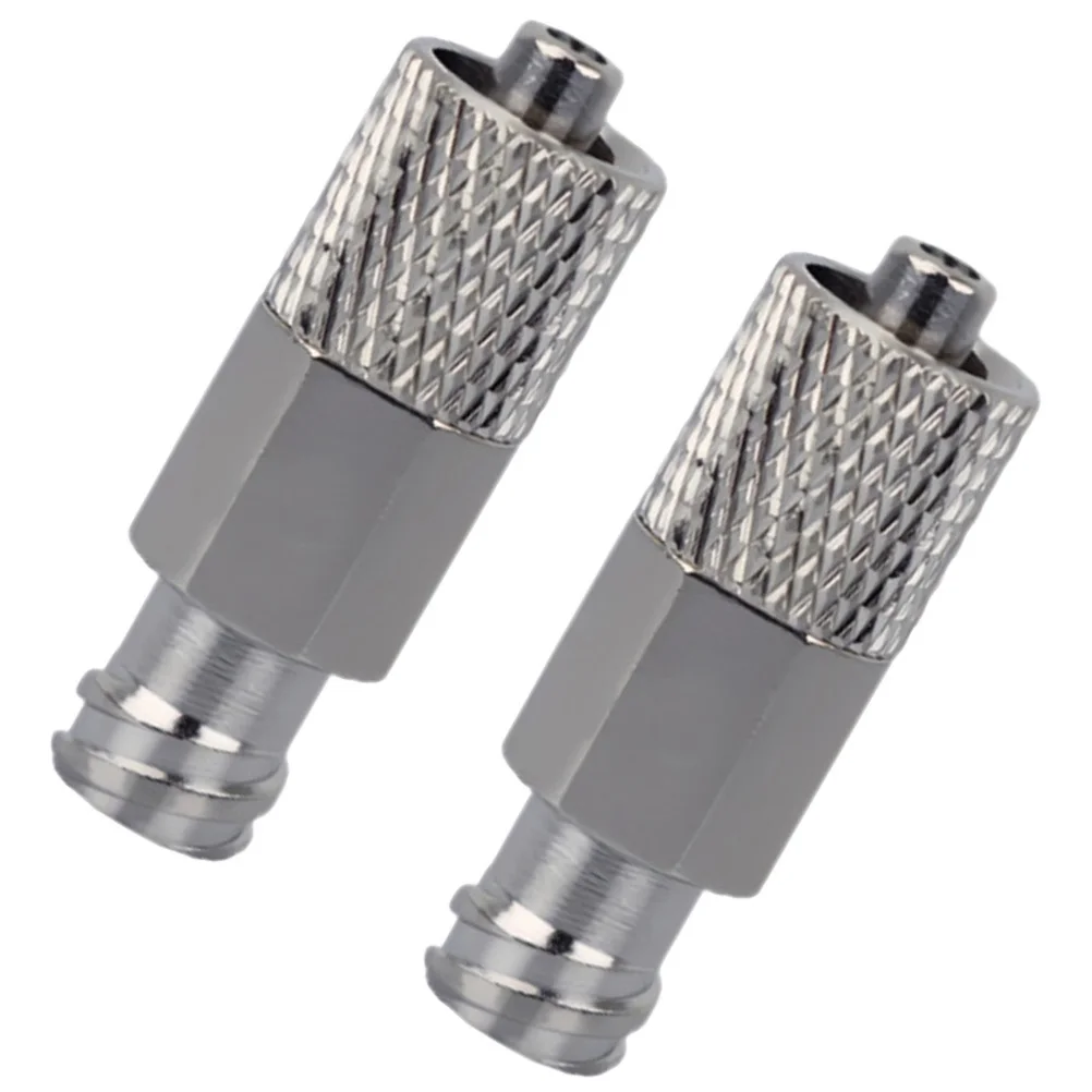 Adaptador de jeringa de Metal, conector de aguja extensible para dispensador de pegamento adhesivo, herramienta de broca de uso Industrial, 2 uds.