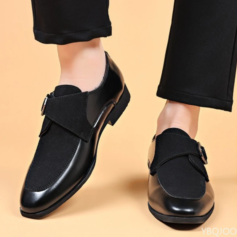 2026 أحذية رسمية عصرية للرجال للمكتب مقاس كبير أحذية زفاف رجالية مريحة ومتعددة الوظائف منخفضة القطع يوميًا