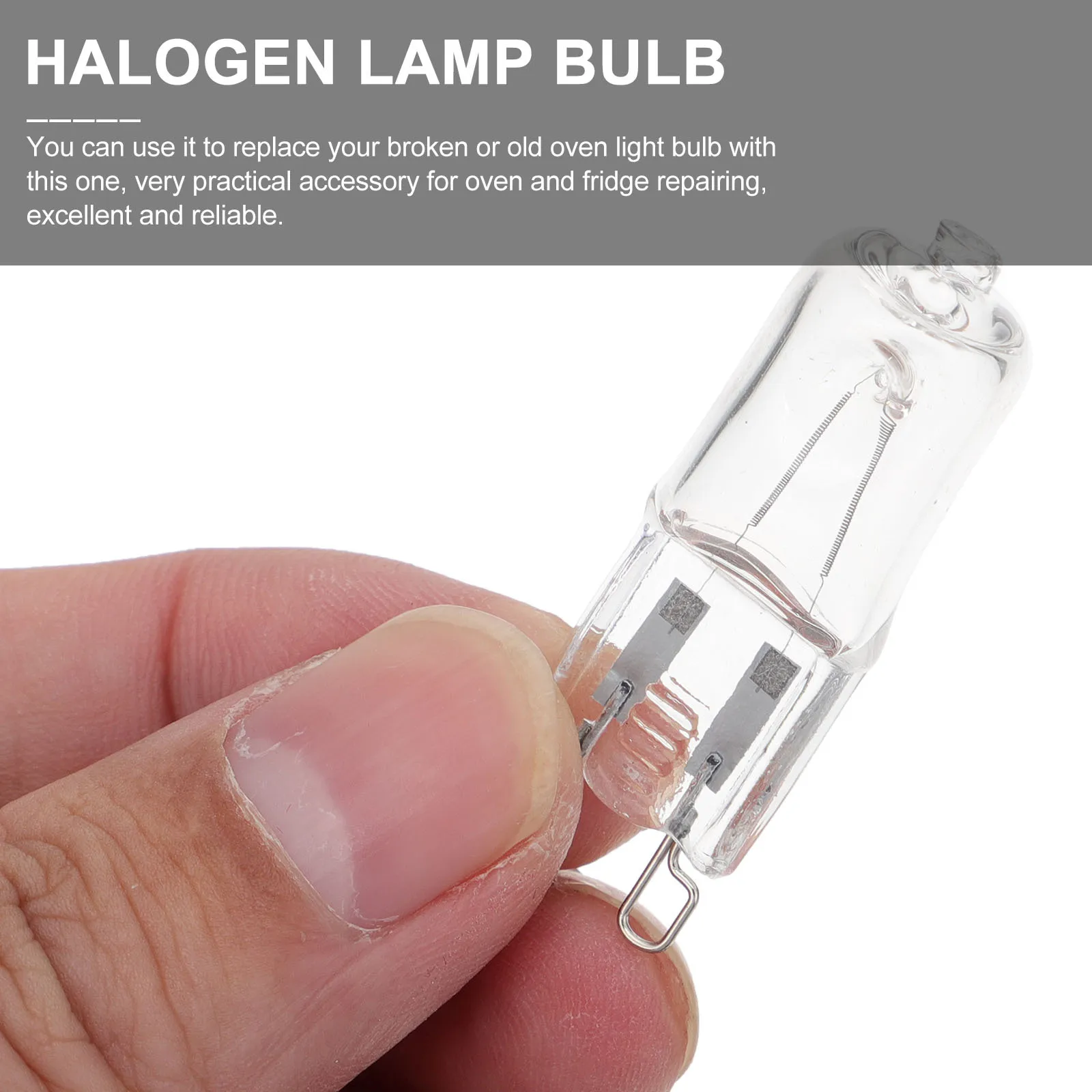 

6Pcs Halogen Lamp Bulb Oven Appliance Replacement G9 40W Explosion Proof Light Oven Halogen Lamp Appliance Light Bulb