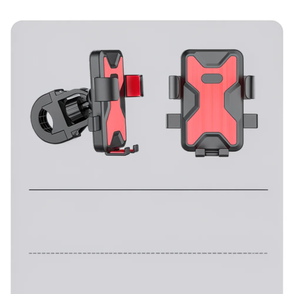 Universal Motorcycle Phone Holder Handlebar Mount Anti Shake Silicone Cradle For Ebike Bicycle Navigation Support Stable Grip