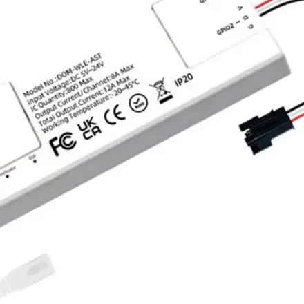 DIY Addressable LED Light Projects for Dynamic Lighting Mic LED Controller Wireless Connectivity Remote App Control