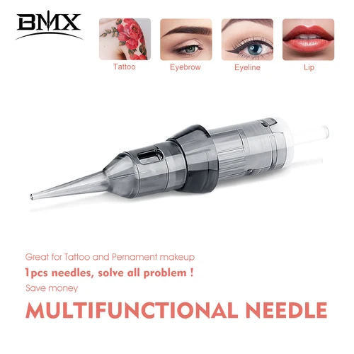 Imagen 2 del producto 20 unids/caja agujas de tatuaje cartucho Revolution curvo Magnum Shader 0,16/0,18/0,3/0,35mm cartuchos de tatuaje para maquillaje permanente