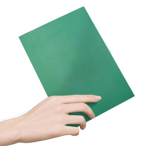Imagen 2 del producto Grabado y grabado Tablero de plástico verde redondo/cuadrado/rectangular A6/A5/A4/A3 Materias primas de grado respetuoso con el medio ambiente