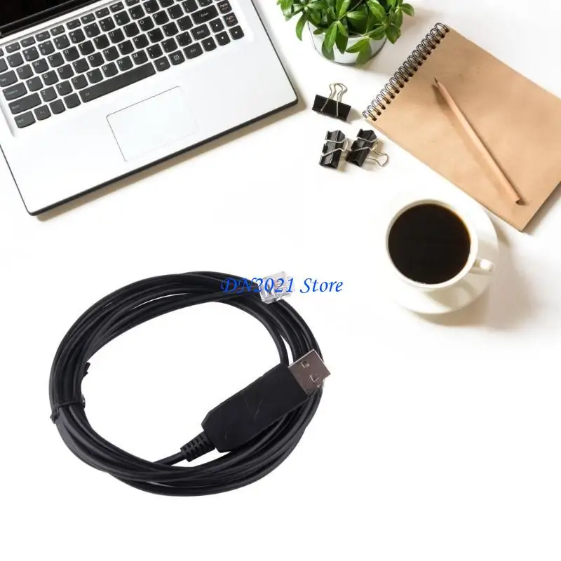 

F3KE USB-RJ12 Соединительный кабель RS232 Чип PL2303RA Простой в использовании для подключения устройств к современным