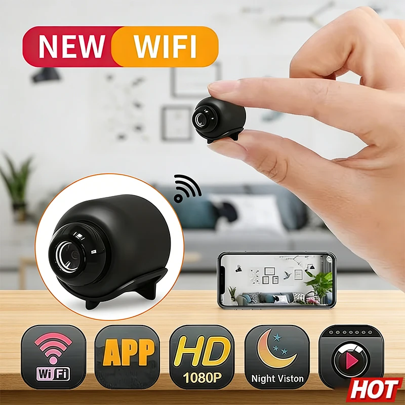 1080P Mini Camera Wireless Surveillance Security Video Cam Night Vision Motion Detect Camcorder Mini Cam Monitor Smart Home NEW