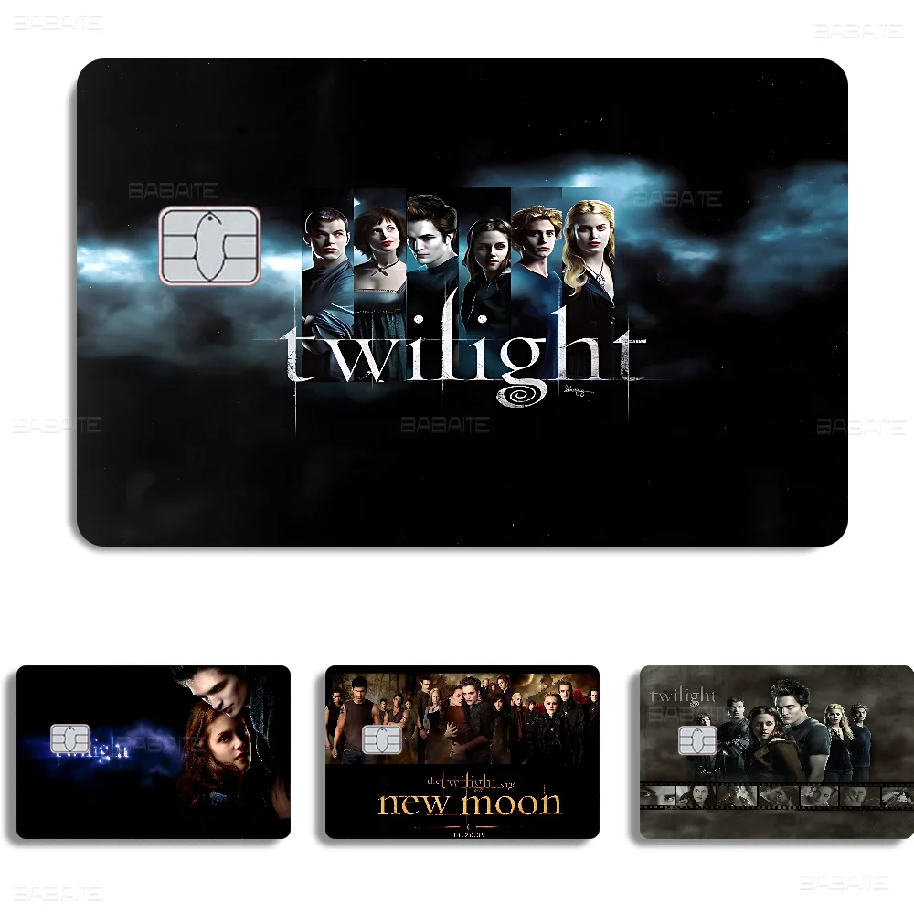 TV Twilight Credit Card Skin Stickers For VISA Bank Card Transportation Card Waterproof Sticker Anti-scratch Women Gift