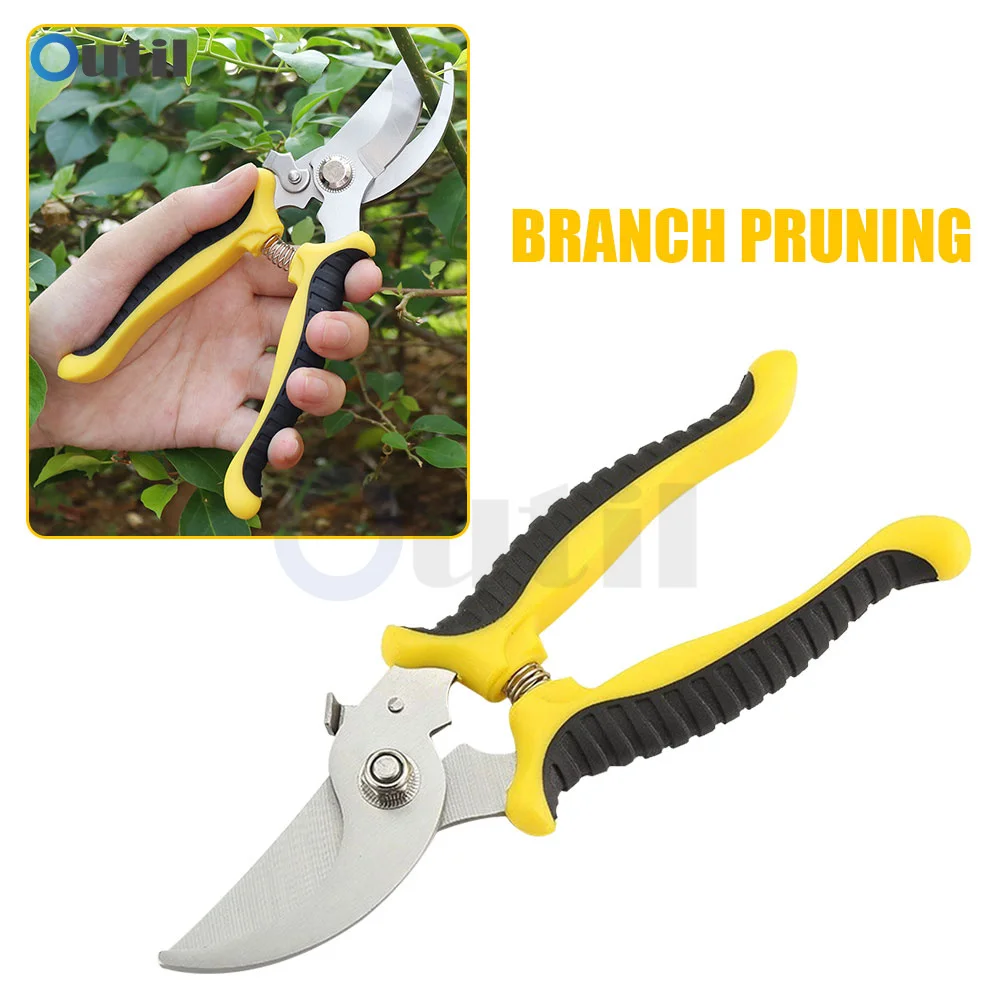 

Pruner Garden Scissors Professional Sharp Tree Trimmers Secateurs Bypass Pruning Shears Hand Clippers For Garden Beak Scissors