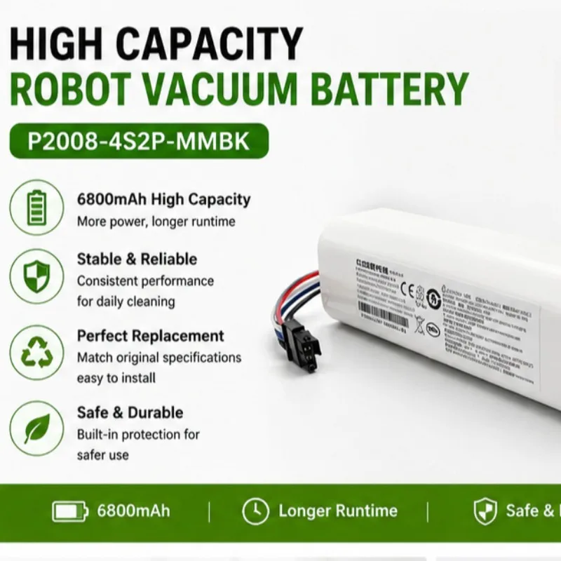 6800MAH Suitable for Chasing and Searching Sweeper S10 Pro Ultra S20 Pro Dreame X10 X20 Original Durable Charging Battery