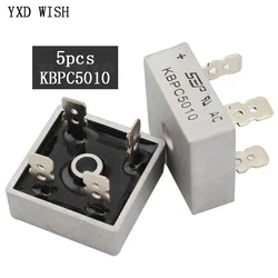 5pcs KBPC5010 Diode Bridge Rectifier KBPC 5010 50A 1000V AC Bridge Rectifier Diode DIY Kit