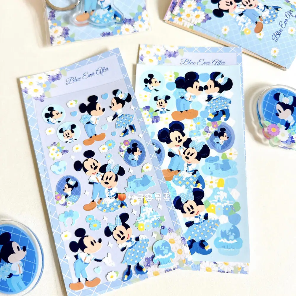 

Disney Микки Маус Минни Маус синий вечный свадебный стикер украшение для ноутбука Diy чехол для телефона чашка воды друг подарок на день рождения
