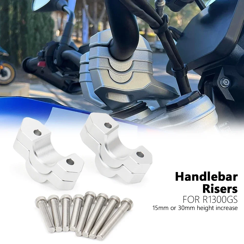 For BMW R1300GS r1300gs R 1300 GS r 1300 gs Motorcycle Accessories Handlebar Riser Handle Heighten 15/30mm Bracket Clamp Kit