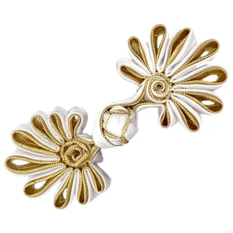 زهرة شكل عقدة صينية الزر Cheongsam cardigan السحمة للملابس y08e