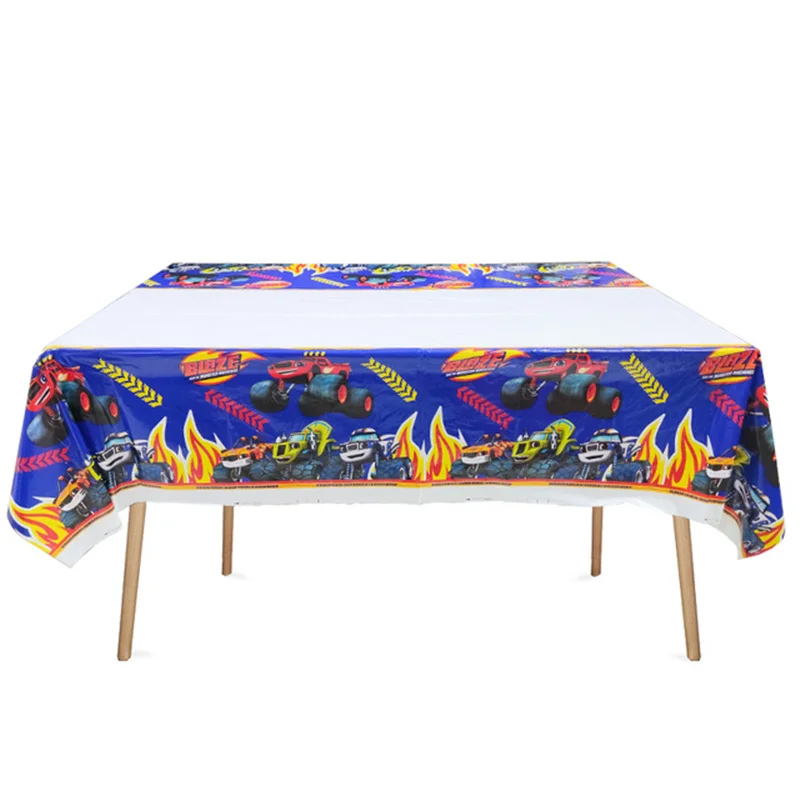 108*180cm Blaze and the Monster Machines Birthday Party Decorations Tablecloth Baby Shower Kids Boy Children Day Party Supplies