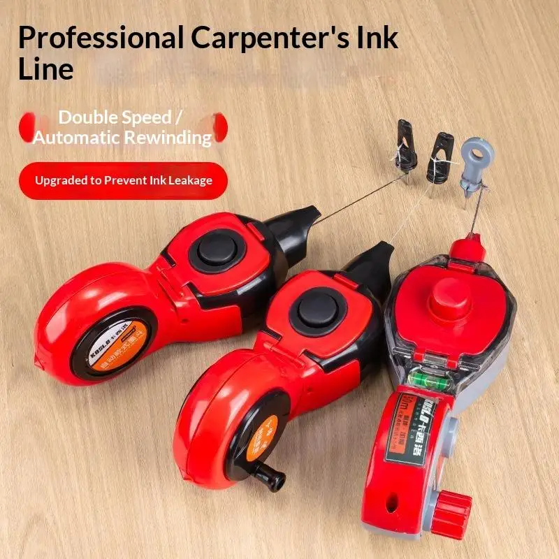 Manual Automatic Line Marker Carpentry Leakproof Ink Sealing Technology Woodworking Scribing Tool
