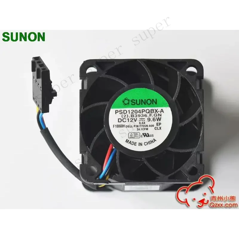 1pcs For Sunon PSD1204PQBX-A For Dell R210 Server Fans 0T705N 0N229R 40 * 28 Server Inverter Axial Cooling Fan
