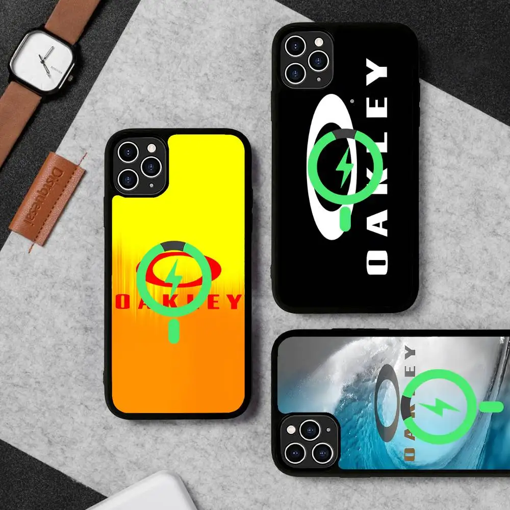 Luxury Brand O-Oakley For Magsafe Magnetic Wireless Phone Case For iPhone 11 12 13 14 15 16 17 Pro Max Plus Cover