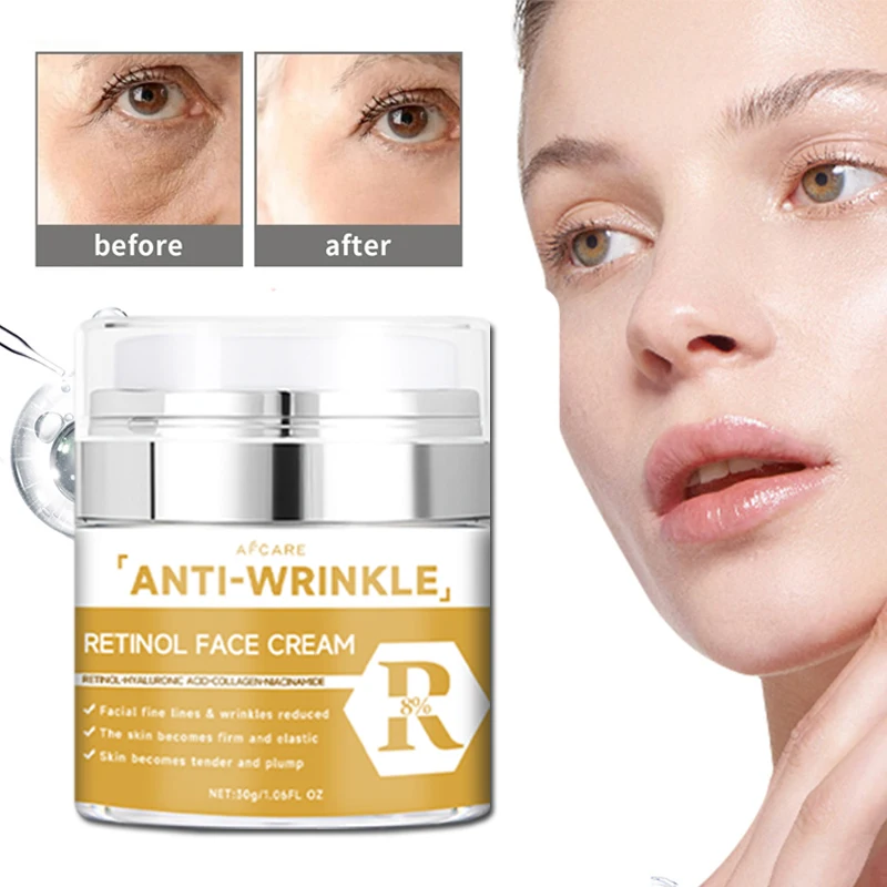 

Retinol Wrinkle Removal Cream Fade Face Line Instant Anti Aging Moisturizing Lifting Aging Facial Cream Skin Care Beauty