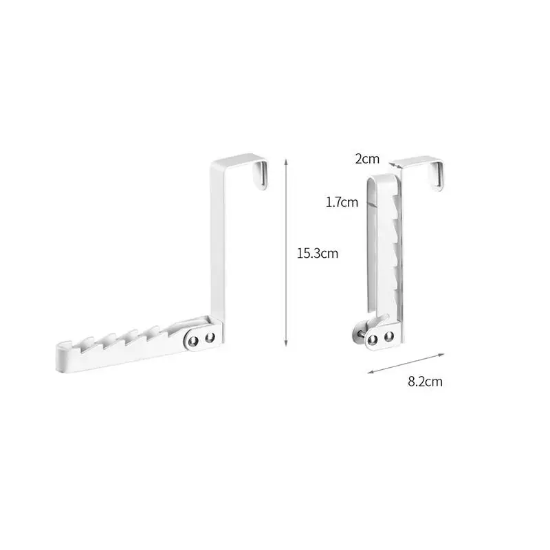 ❤1Pcs Foldable Over Door Hanger Rack With No Drill Design And Space Saving Perfect For Bedroom Bathroom Closet Storage