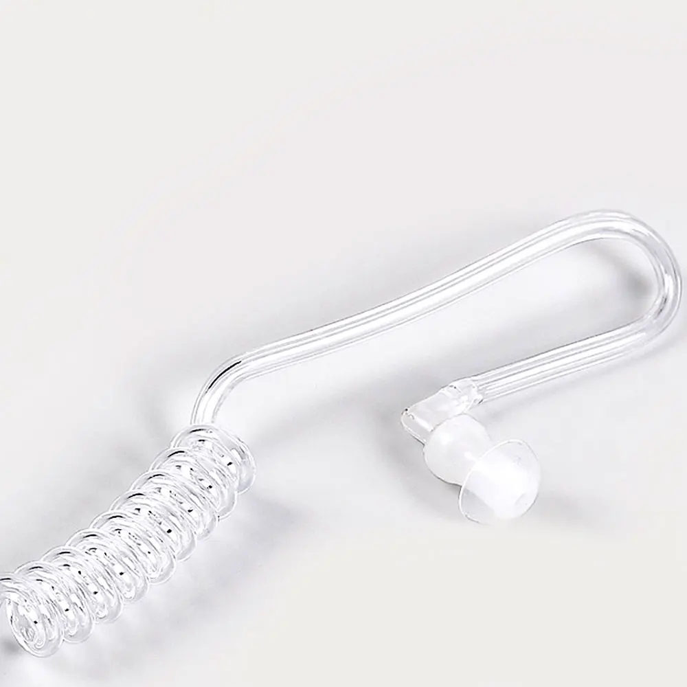 1-10pcs Earphone Transparent Coil Acoustic Air Tube Earplug For Two-Way Radio Walkie Talkie Earpiece Headset Accessories