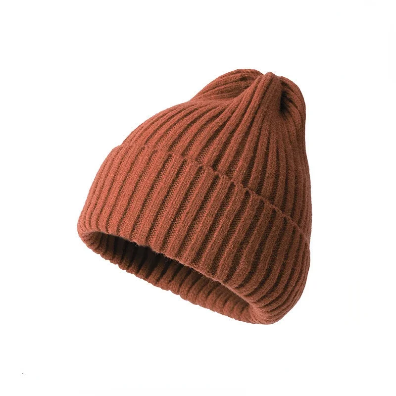 2022 New Beanie Caps Winter for Women Men Boys Girls Crochet Skullies Hat Solid Color Unisex Autumn Knitted Beanies Cap