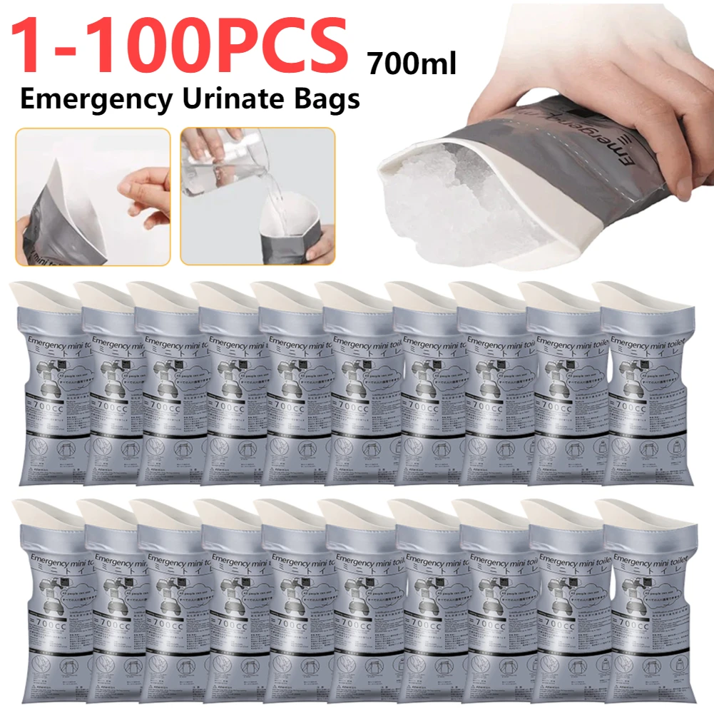 

100-1 шт., одноразовые дорожные пакеты для мочи, 600 мл