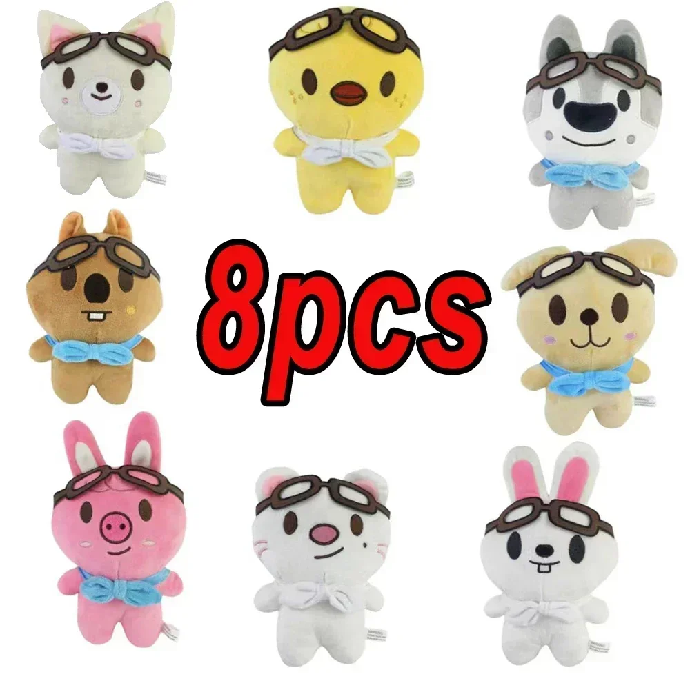 22cm Skzoo Cartoon Plush Kpop Stuffed Animal Plushies Stay Plush Doll Toys Kawaii JYP Adults KZ Fans Keychain Pendant Kid Gift
