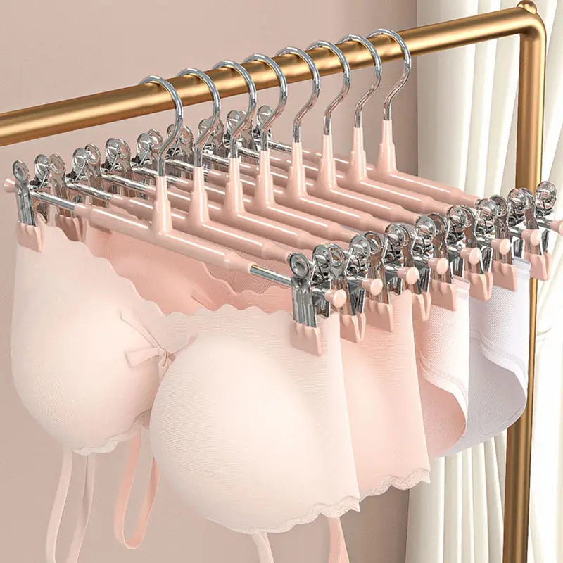 

10pcs/set Home pants rack, pants clip, seamless wardrobe, wardrobe, pants specific drying rack, stainless steel hanger
