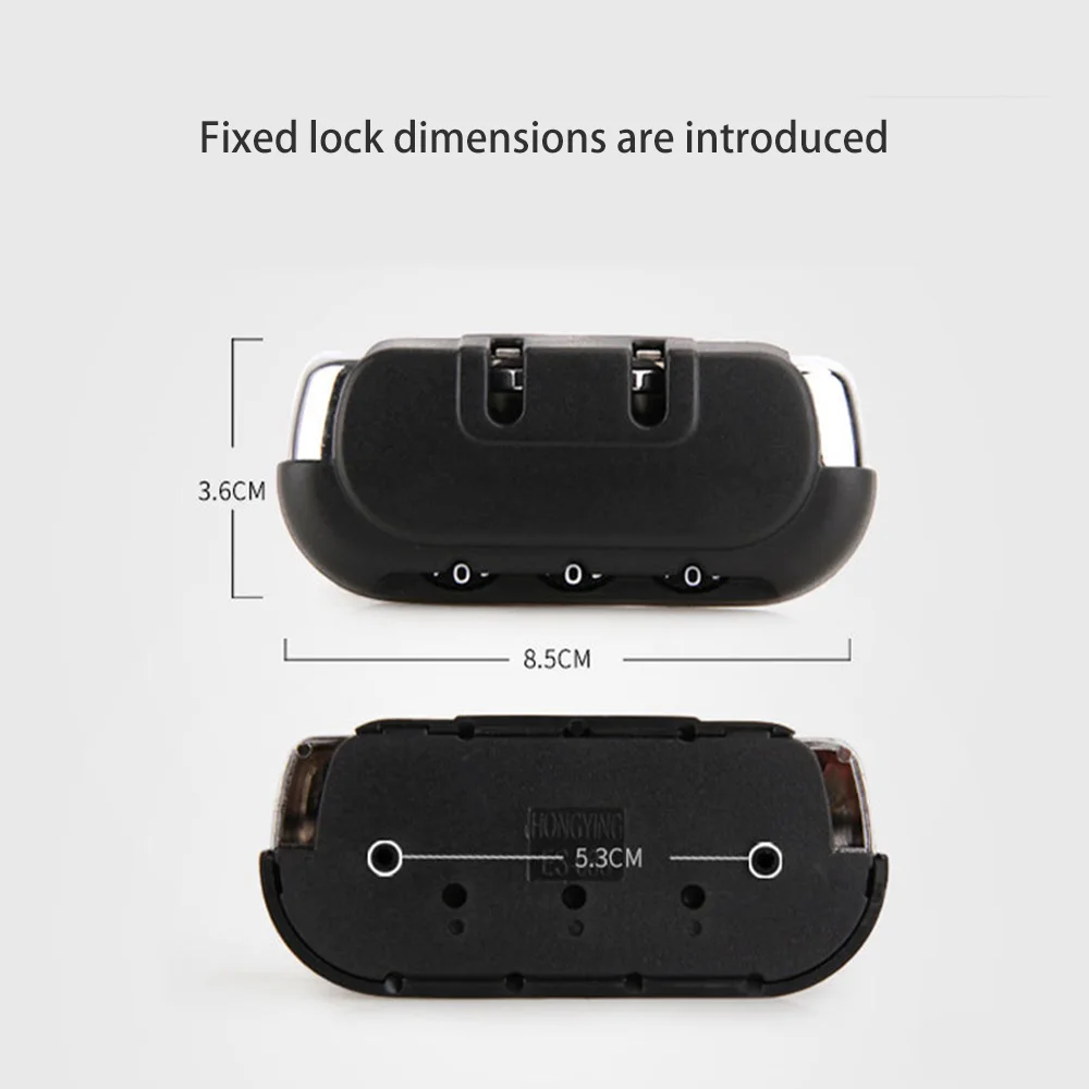 Luggage Luggage Trolley Box Accessories Combination lock Fixed lock Security anti-theft lock Stylish and beautiful zipper lock