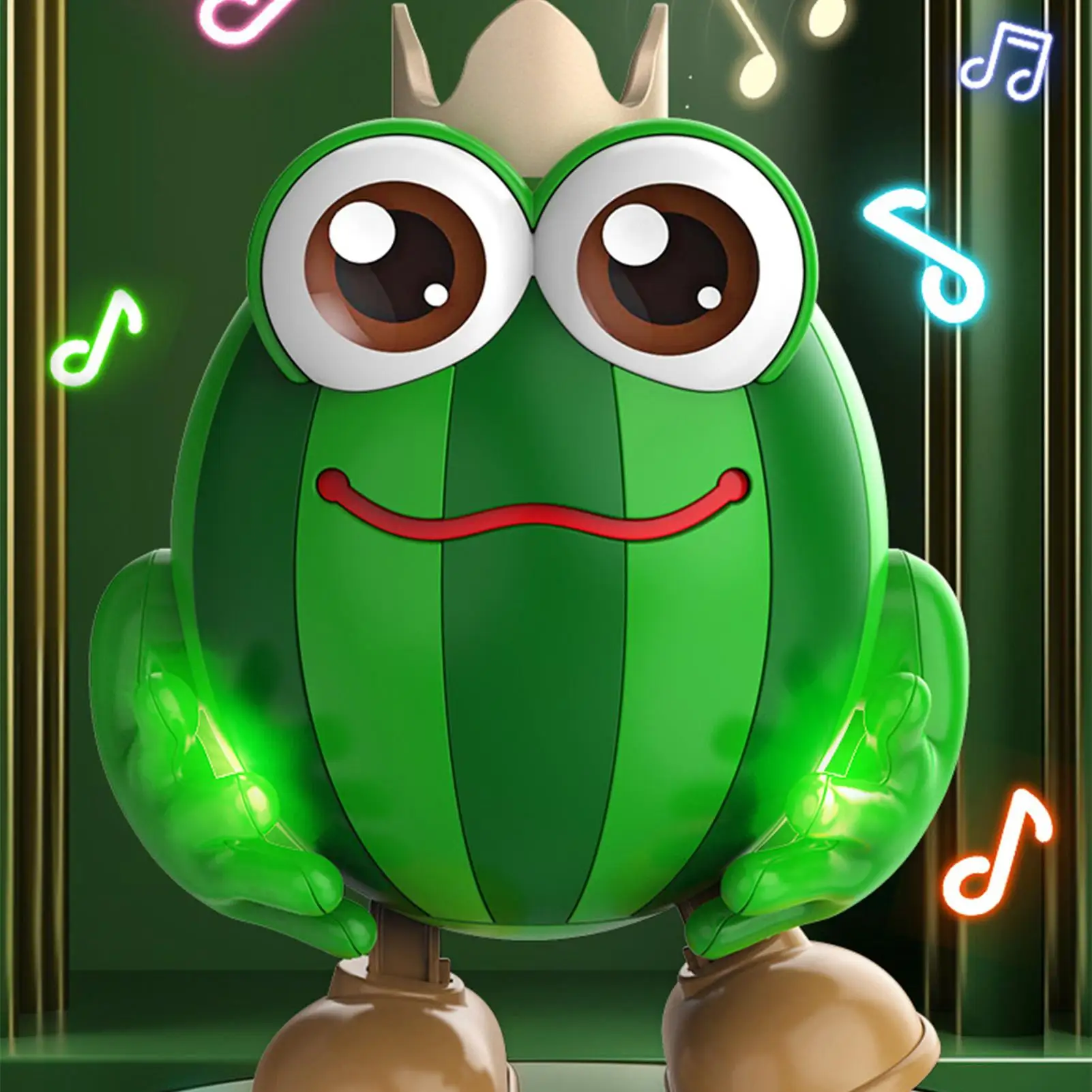 Dancing Toy Fruit Early Learning Robot Interactive Toy With Lights And Sounds For Preschool Birthday Boys Girls Party Home