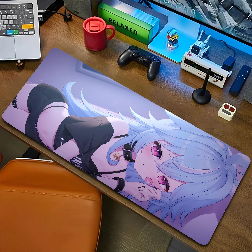 1pc Indie Virtual Youtuber Non-slip Mouse Pad Suitable For Office Computers Laptops E-sports Game Desk Mats XXL Keyboard