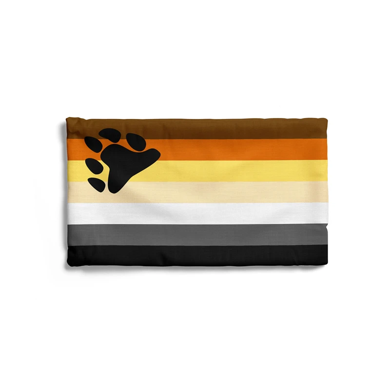 Aertemisi 20'' x 12'' International Bear Brotherhood Flag Pride Rectangular Throw Pillow Cushion Covers Pillowcases 50cm x 30cm