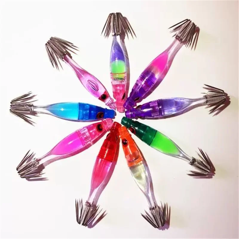 Japan Jk 4cm 4.5cm 2g UV Night Glow Blow Tube Hook Millet Squid Rocket Artifact Sea Fishing Bait