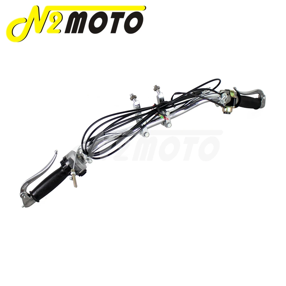 Motorcycle Ural Sidecar Handlebar W/ Grip Lever Cable For Zundapp DB DS DBK KS KS750 BMW M72 R12 R66 Complete Handlebar Assembly