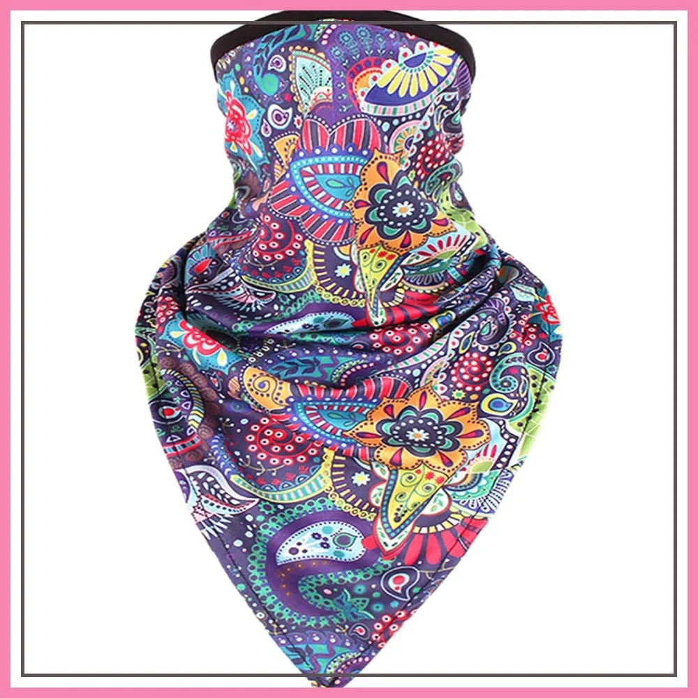 

UPF 50+ Sun Protection Face Mask, Breathable Neck Gaiter Scarf for Women, Colorful