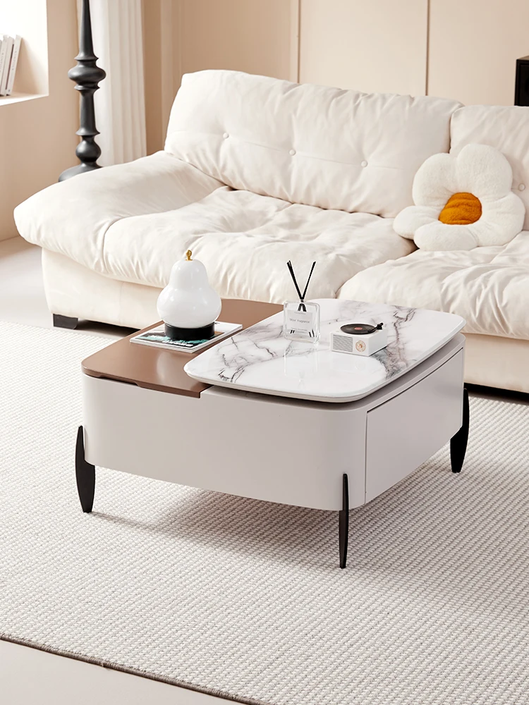 Multifunctional lift coffee table dining table dual-purpose two-in-one small apartment living room household 2024