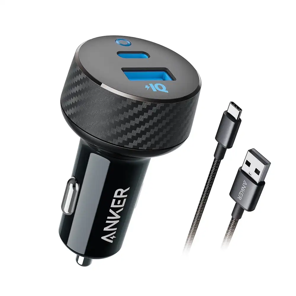 

PowerDrive C2 27W USB-C Car Charger Combo with USB- A- C 6ft cable
