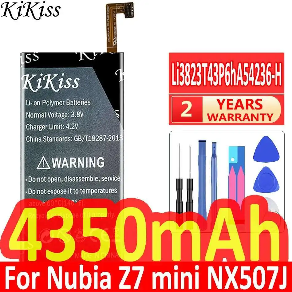 

Mobile Phone Battery Li3823T43P6hA54236-H 4350mAh For Zte Nubia Z7 Mini NX507J Blade S6 Q5-T T630 Q5-C G717C G718C