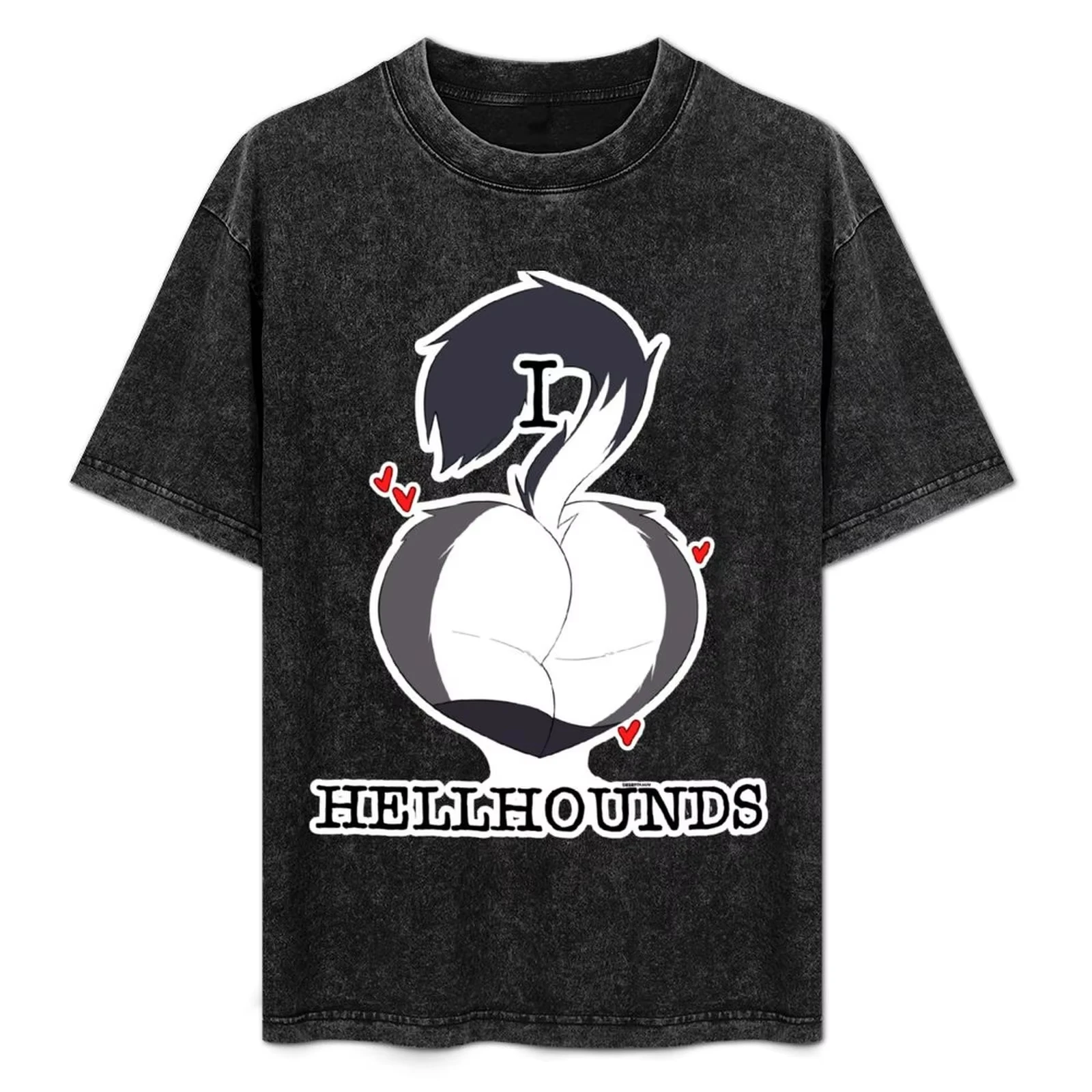 

I HEART HELLHOUNDS LOONA BUTT T-Shirt Vintage Anime Shirt Oversized T Shirt Shirts Graphic Tee Compression Shirt Men streetwear