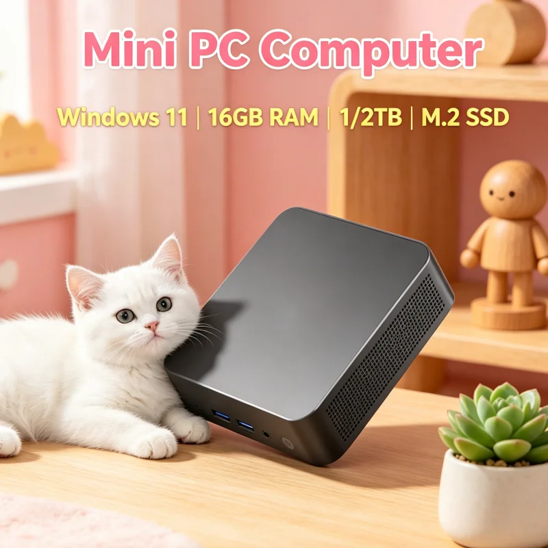 

Core I3 6100 Smooth Running Gaming Pocket PC Win11 32GB RAM 1TB 2TB SSD WIFI6 BT5.2 4K HD Study Desktop PC