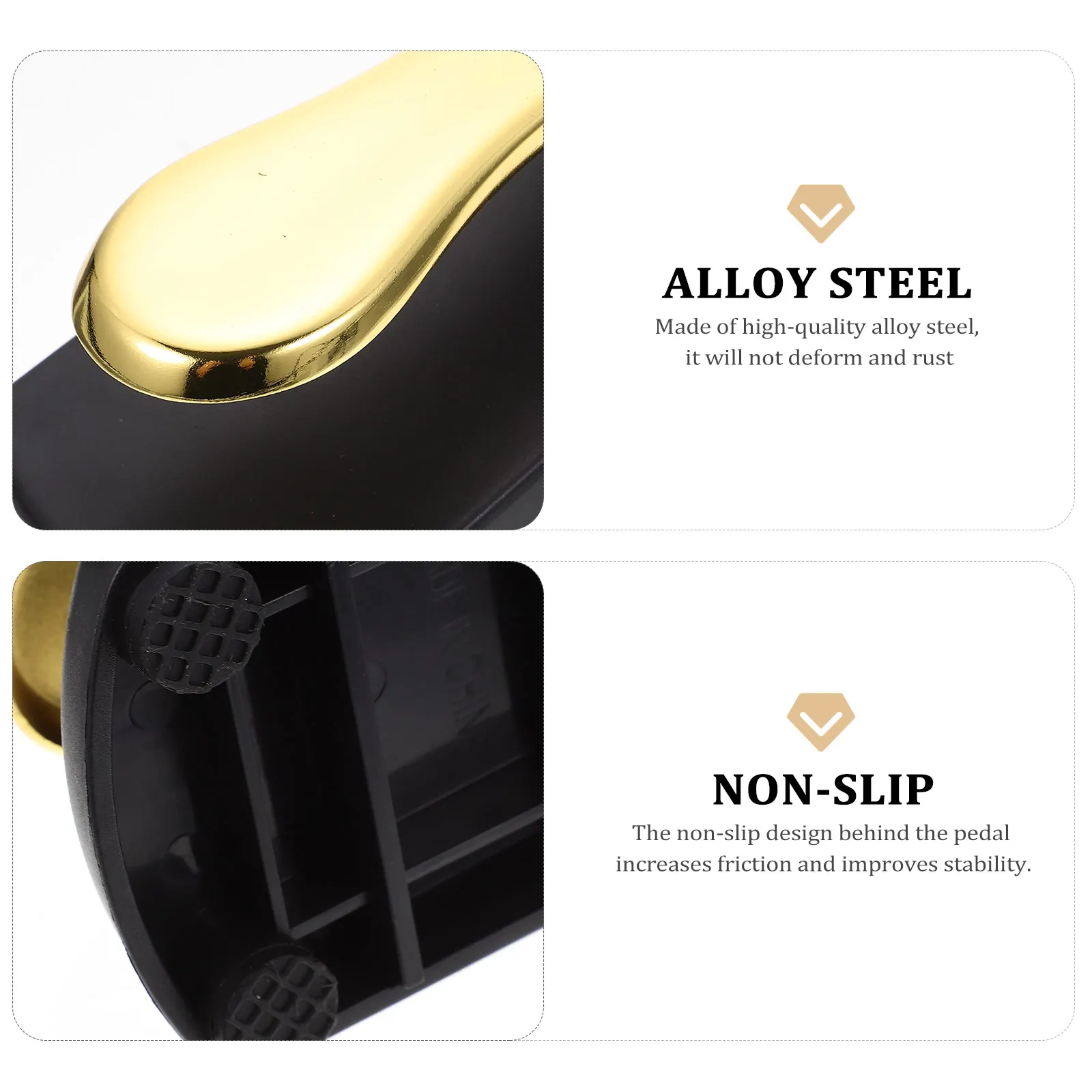 

Electronic Piano Foot Pedal Pedals Sustaining for Keyboard Accessories Alloy Steel