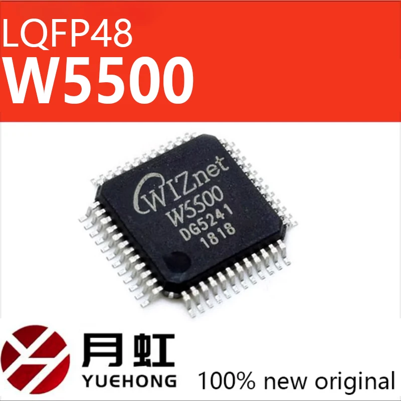 Original W5500 microcontroller Ethernet hardware TCP IP protocol stack SMT LQFP48 chip IC