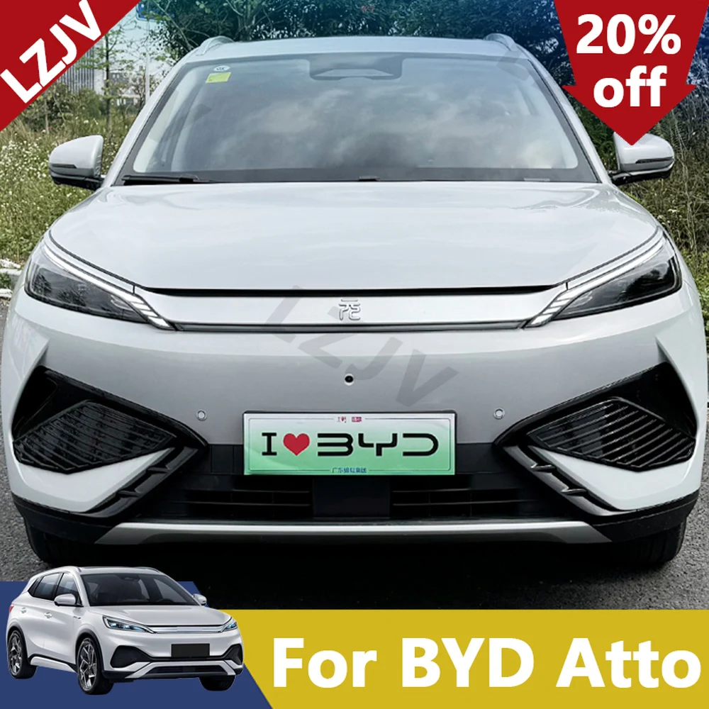 New For 2022-2025 BYD ATTO 3 Yuan Plus Front Bumper Air Vent Decorative Frame Exterior Modification Front Fog Light Position