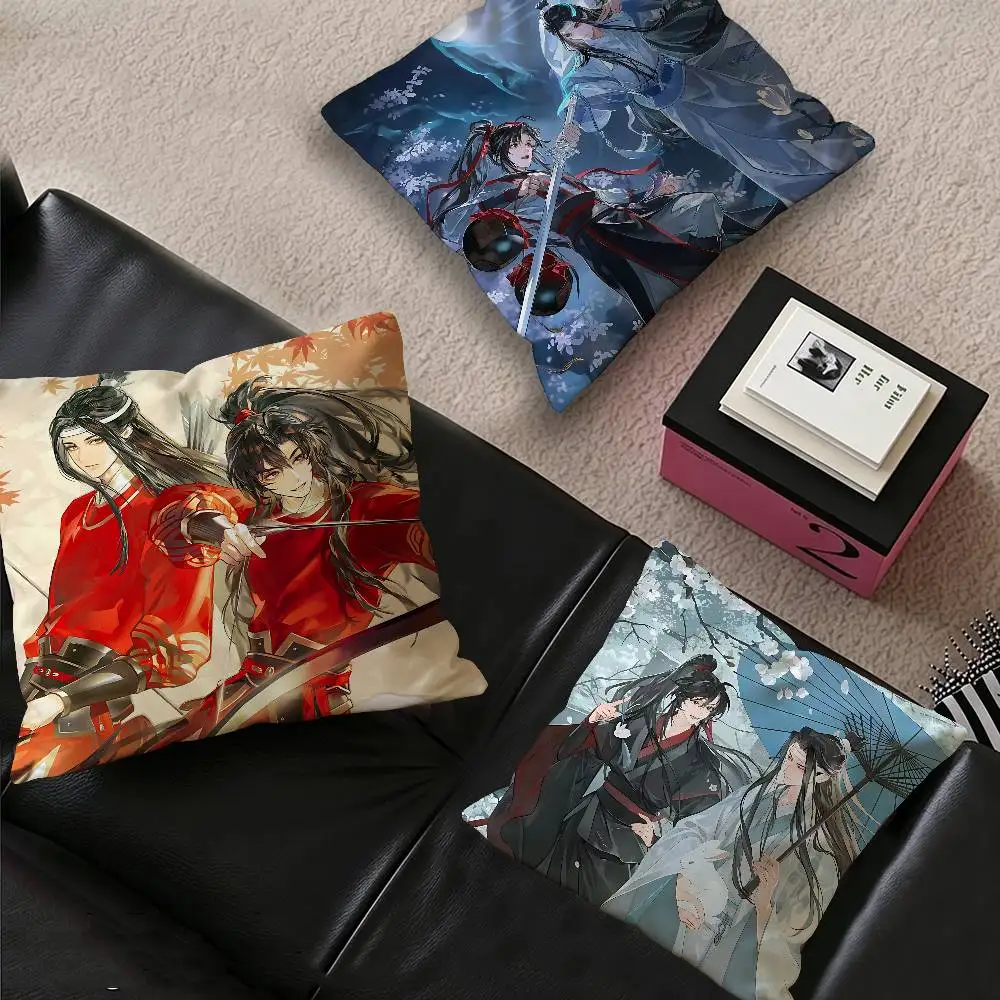 Mo Dao Zu Shi Cute Anime Pillowcase toon Gift Cushion Cover Bedroom Home Sofa Chair Seat Decor pillow case